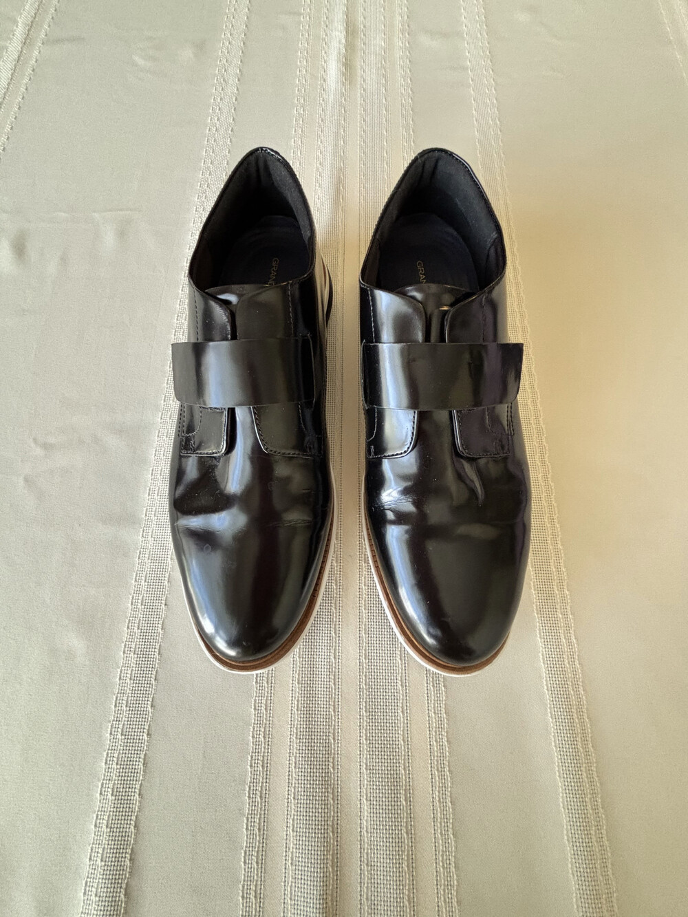 Cole Haan Grand Evolution Men's 10B Black Leather Monk Strap Dress Shoes